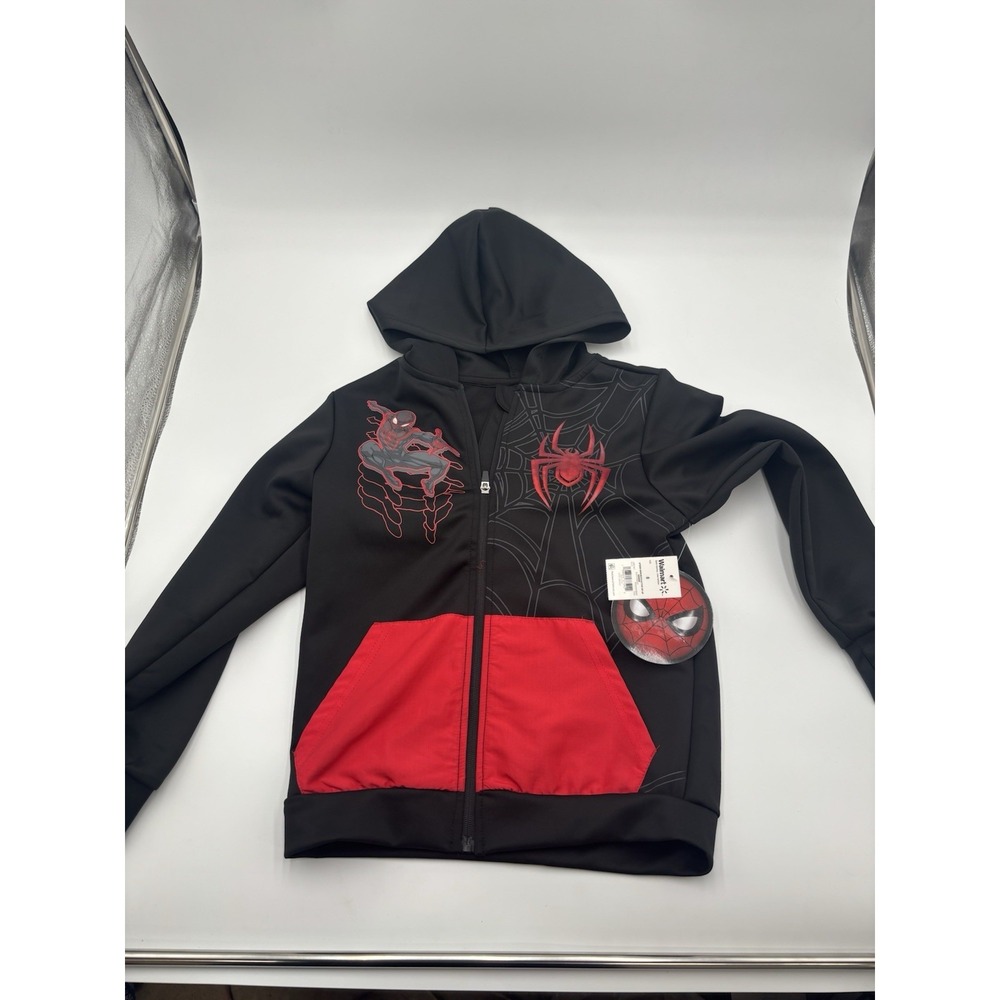 Spider Man Hoodie Full Zip Boy Size 8